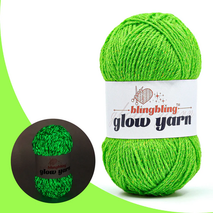 Fil à crocheter fluorescent Milk Cotton Glow in the dark