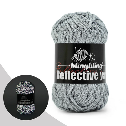 Polyester Reflective Crochet Yarn