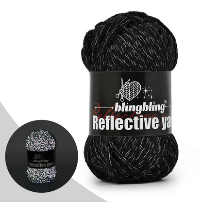 Polyester Reflective Crochet Yarn