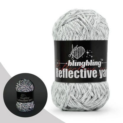 Polyester Reflective Crochet Yarn