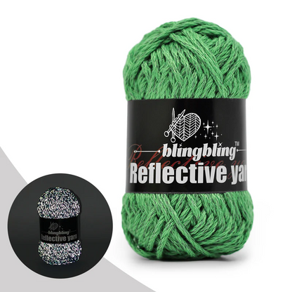 Polyester Reflective Crochet Yarn