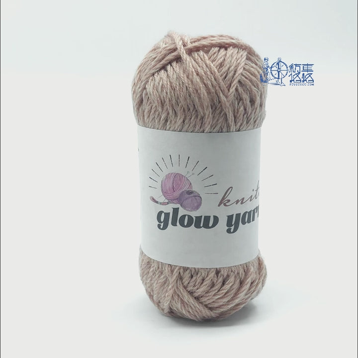 100% Wool Hand Knitting Glow in the Dark fluorescent Yarn under natural light and glow in the dark