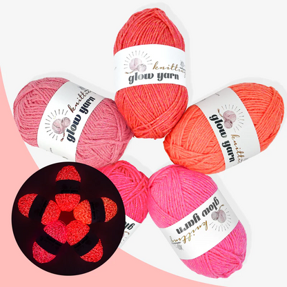 Fil à crochet métallique lumineux fluorescent à lumière ROUGE