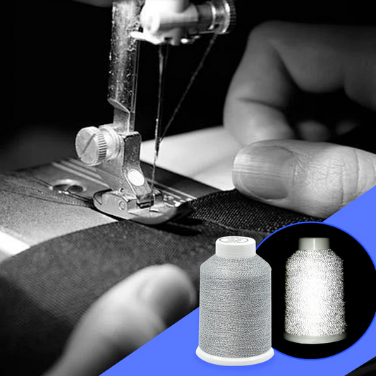 Reflective fabric sewing thread