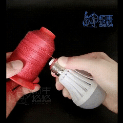 stainless steel conductive thread can light up the bulb