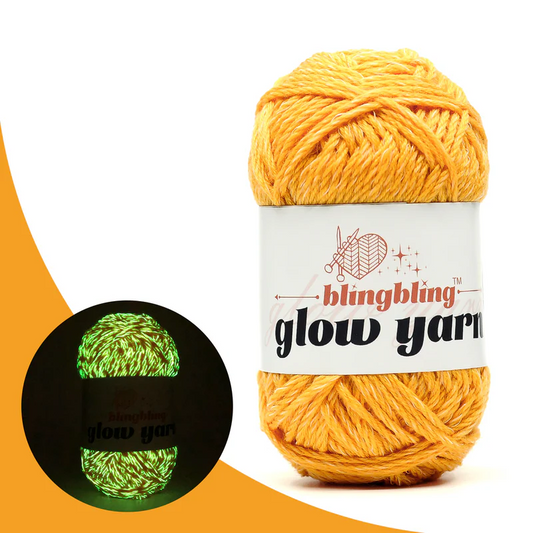 Wool Hand Knitting Glow in the Dark fluorescent Yarn