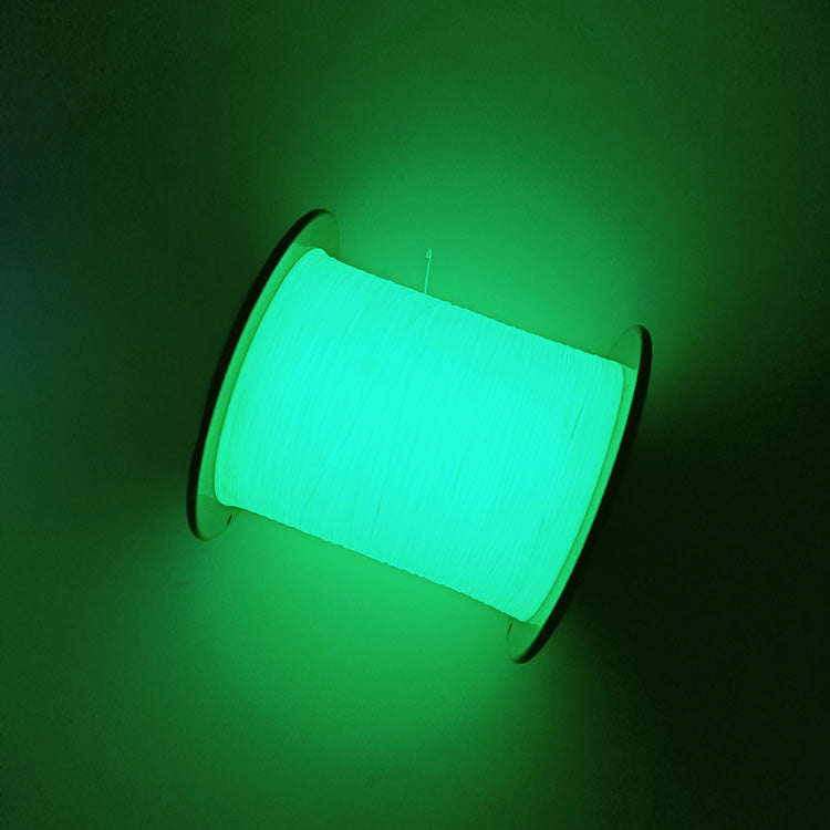 0.2mm High Brightness Luminous fluorescent Yarn glow green in the dark