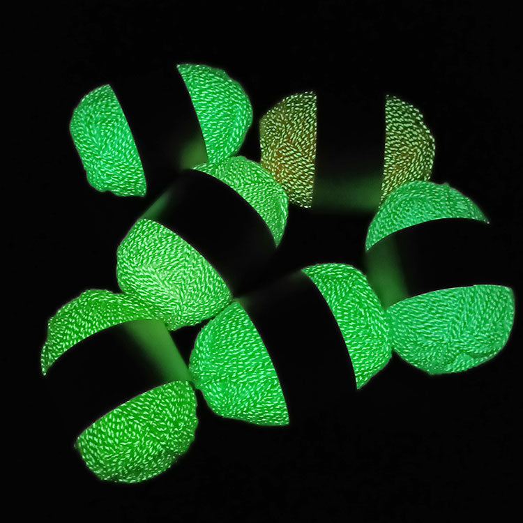 Green light Luminous fluorescent Matte Chenille crochet yarn